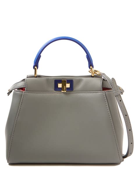 fendi peekaboo slate-grey|fendi peekaboo mini bag.